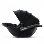 Fotelik samochodowy Kiddy EVOLUTION pro 2 czarny-midnight black rozłożony daszek 