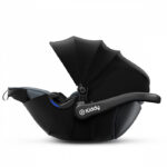 Fotelik samochodowy Kiddy EVOLUTION pro 2 czarny-midnight black rozłożony daszek 