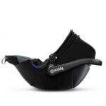 Fotelik samochodowy Kiddy EVOLUTION pro 2 czarny-midnight black złożony daszek 