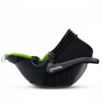 Fotelik samochodowy Kiddy EVOLUTION pro 2 zielony lizard green rozłożony 
